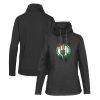 Levelwear Boston Celtics Premium - grade Women's Black Loop Core Funnel Neck Pullover Sweatshirt Collectors