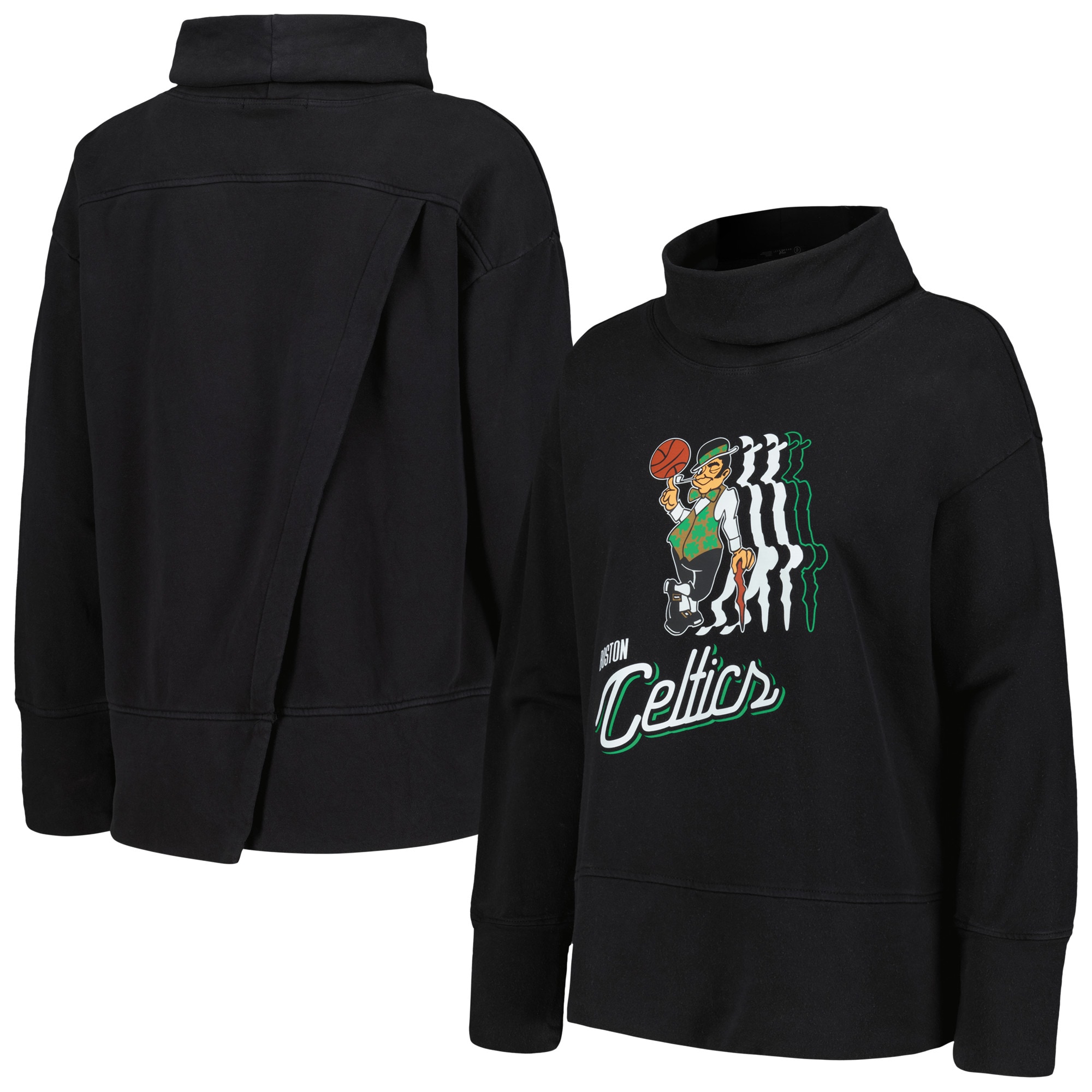 Levelwear Boston Celtics Striking Women's Black Sunset Pullover Sweatshirt Time - sensitive! Order now before the deal expires.