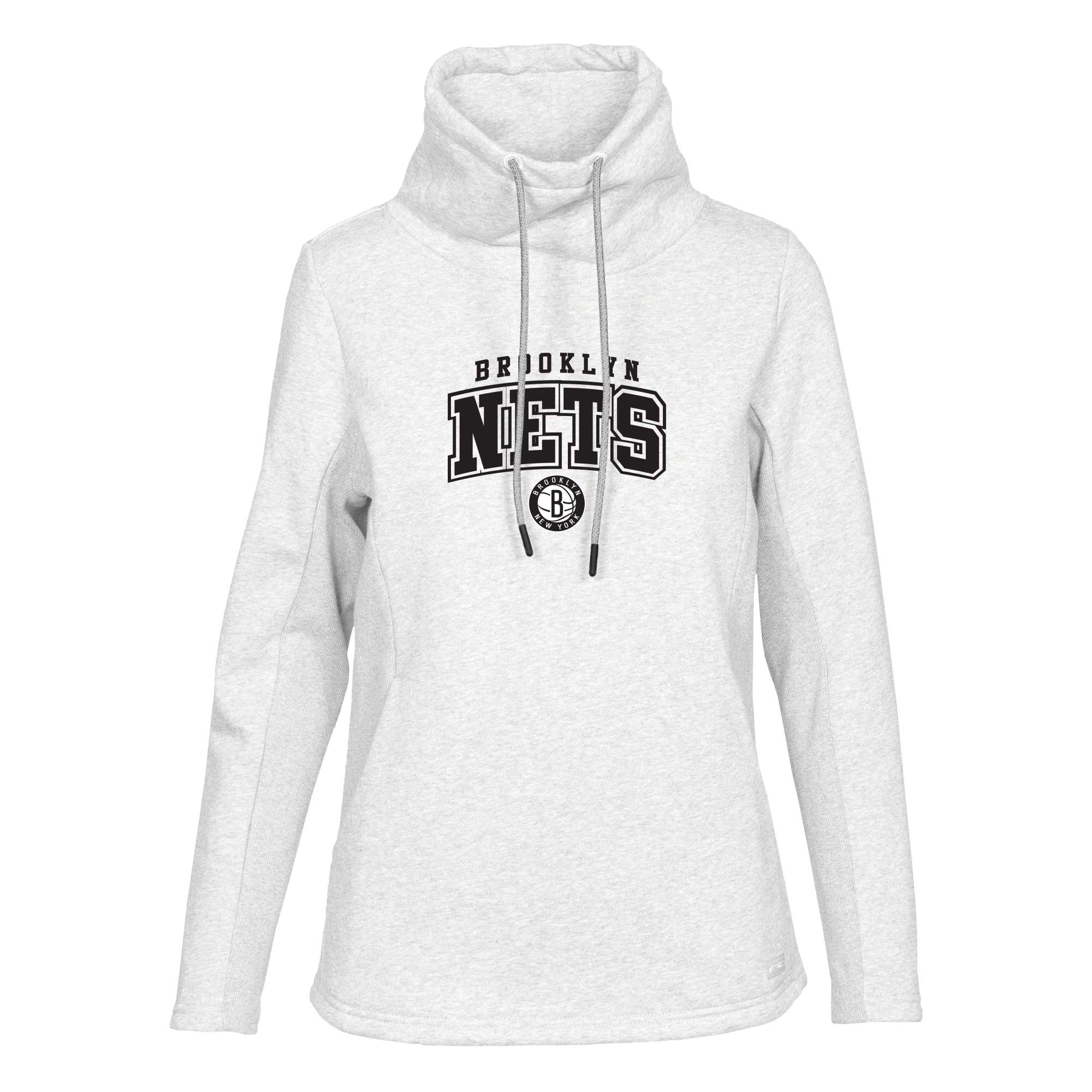 Levelwear Brooklyn Nets Glamorous Women's White Loop Pullover Sweatshirt Upgrade your fan gear! Order this premium jersey today.