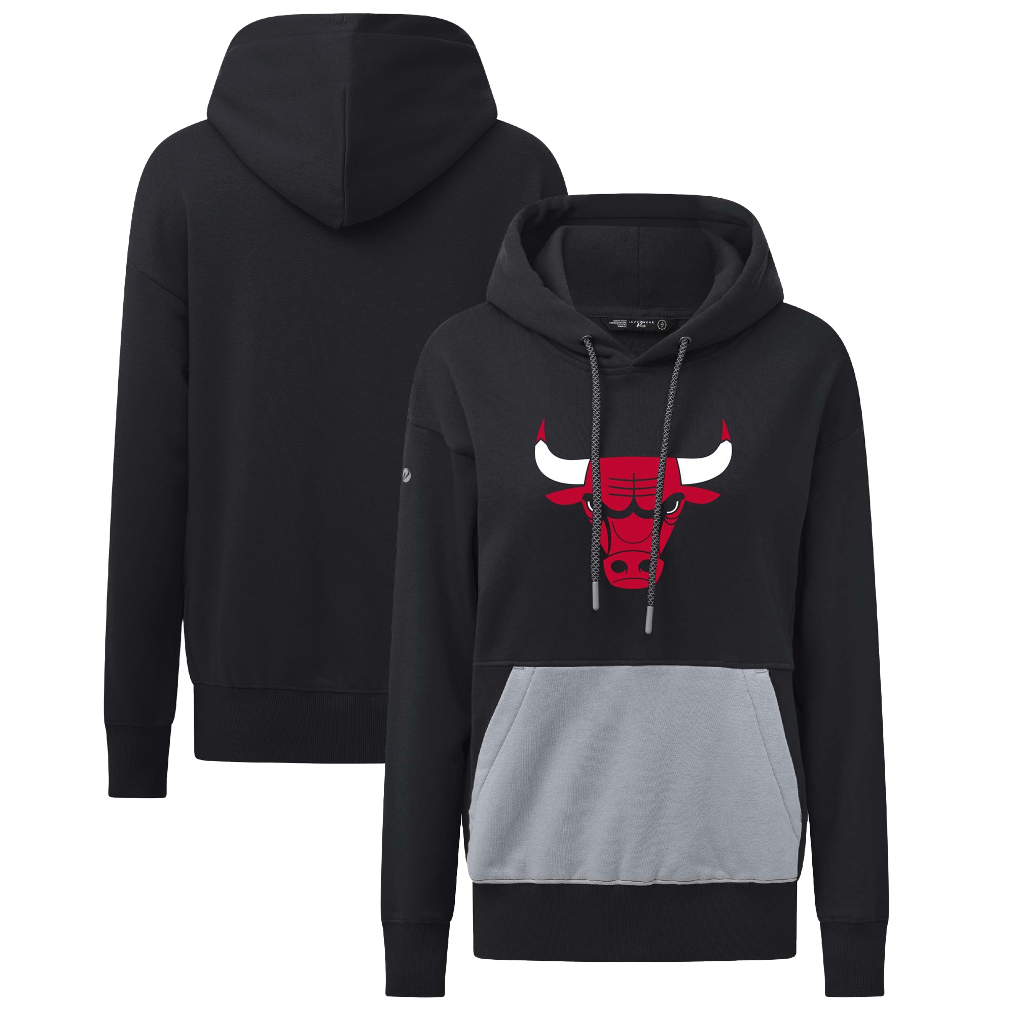Levelwear Alluring Chicago Bulls Women's Black Bonfire Pullover Hoodie Customizable! Personalize this great jersey.