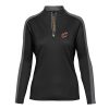 Levelwear Cleveland Cavaliers Terrific Women's Black Remi Insignia Core Quarter Zip Pullover Top Experience luxury! Order this high - end jersey.