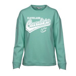 Levelwear Cleveland Cavaliers Women's Mint Fiona Sweep Pullover Stylish Sweatshirt Limited stock! Be quick and grab this must - have jersey to support your team.