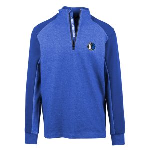 Levelwear Dallas Mavericks Glamorous Blue Galaxy Insignia Core Quarter Zip Pullover Top Authentic look! Wear this genuine jersey.
