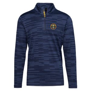 Levelwear Denver Nuggets Navy Gear Insignia Core Quarter Zip Admirable Pullover Top Stand out from the crowd! Wear this eye - catching jersey.