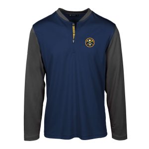 Levelwear Denver Nuggets Navy Spector Insignia Core Quarter Zip Pullover Top Premium Collector's item! A rare addition to any collection.