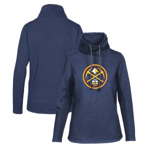 Levelwear Denver Nuggets Women's Navy Loop Core Funnel Glamorous Neck Pullover Sweatshirt Perfect fit! Order this comfortable jersey.