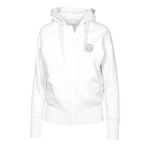 Levelwear Denver Nuggets Women's White Gardinia Core Logo Full Zip Hoodie Fantastic Flash sale! Snag this great jersey at a discounted price.