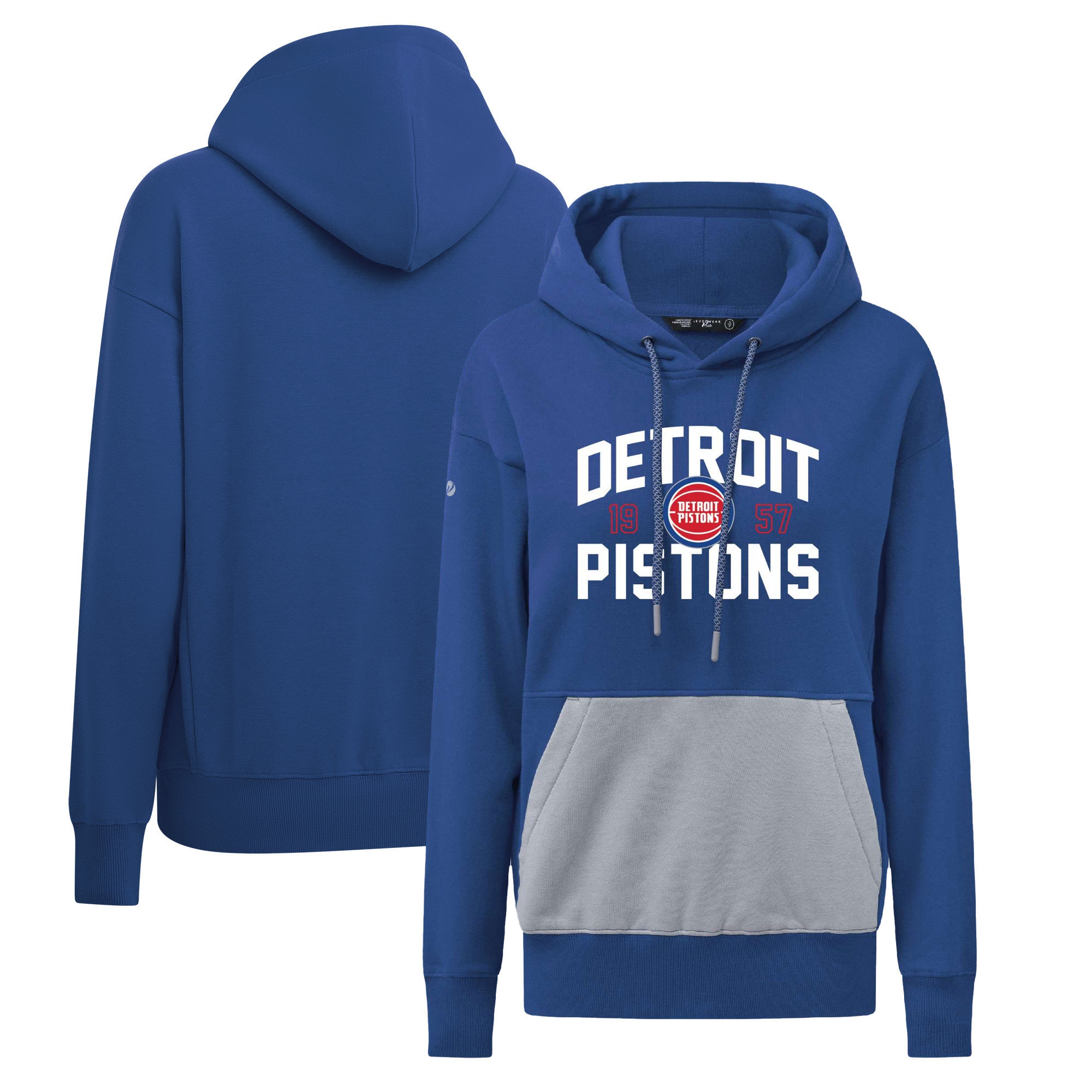 Levelwear Detroit Pistons Women's Blue Bonfire Pullover Stylish Hoodie Enhance your game - day look! Get this fashionable jersey.