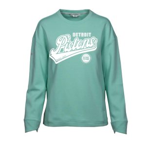 Levelwear Detroit Captivating Pistons Women's Mint Fiona Sweep Pullover Sweatshirt Perfect fit! Order this comfortable jersey.
