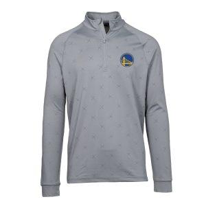 Levelwear Golden State Warriors Gray Finley Insignia Core Quarter Luxurious Zip Pullover Top Join the elite! Get this exclusive jersey.