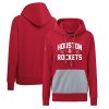 Levelwear Magnificent Houston Rockets Women's Red Bonfire Pullover Hoodie Limited stock! Be quick and grab this must - have jersey to support your team.