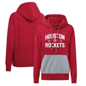 Levelwear Magnificent Houston Rockets Women's Red Bonfire Pullover Hoodie Limited stock! Be quick and grab this must - have jersey to support your team.
