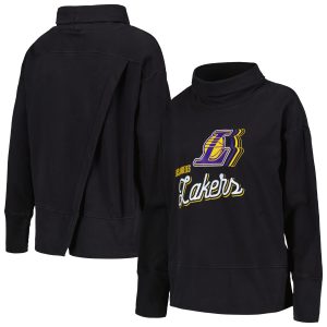 Levelwear Los Distinguished Angeles Lakers Women's Black Sunset Pullover Sweatshirt Retailers