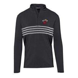 Levelwear Miami Heat Black Asher Insignia Core Quarter Zip Pullover Top Superb Don't be left out! Get this stylish jersey and show your team pride.