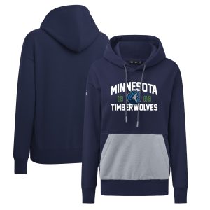 Levelwear Minnesota Timberwolves Women's Navy Bonfire Superb Pullover Hoodie Don't be left out! Get this stylish jersey and show your team pride.