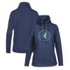 Levelwear Minnesota Timberwolves Women's Navy Terrific Loop Core Funnel Neck Pullover Sweatshirt Sports fans