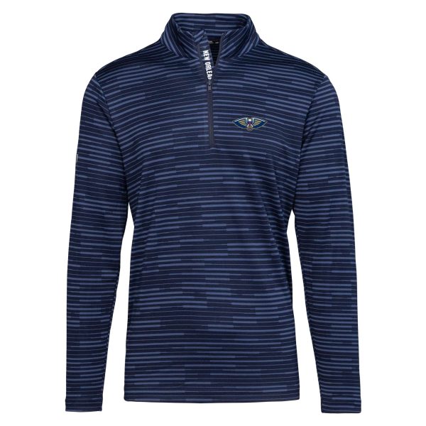 Levelwear New Orleans Pelicans Navy Gear Insignia Core Quarter Zip Pullover Terrific Top Stand out from the crowd! Wear this eye - catching jersey.