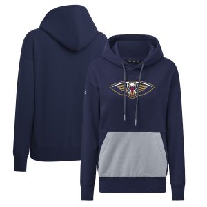 Levelwear New Orleans Pelicans Women's Elegant Navy Bonfire Pullover Hoodie Collectors