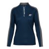 Levelwear Classy Oklahoma City Thunder Women's Navy Remi Insignia Core Quarter Zip Pullover Top Be the first! Order this trendy jersey ahead of the crowd.