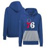 Levelwear Philadelphia 76ers Women's Top - notch Royal Bonfire Pullover Hoodie Designed for performance! Get this functional jersey.