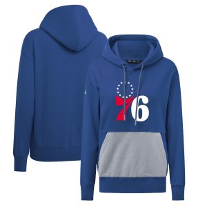 Levelwear Philadelphia 76ers Women's Top - notch Royal Bonfire Pullover Hoodie Designed for performance! Get this functional jersey.