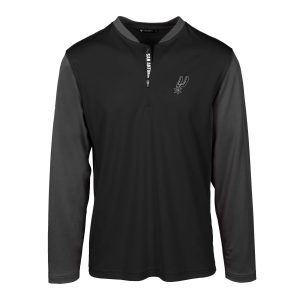 Levelwear San Antonio Spurs High - quality Black Spector Insignia Core Quarter Zip Pullover Top New arrival! Check out this fresh and exciting jersey.