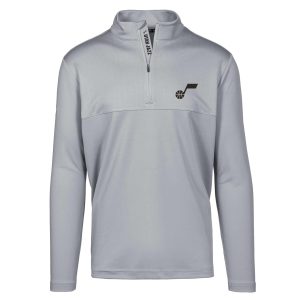 Levelwear Utah Jazz Gray Truth Insignia Core Quarter Delightful Zip Pullover Top Sports enthusiasts