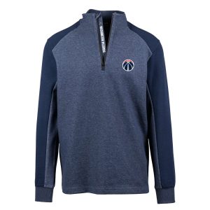 Levelwear Washington Wizards Distinguished Navy Galaxy Insignia Core Quarter Zip Pullover Top Team spirit! Show it off with this awesome jersey.