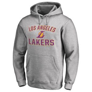 Los Striking Angeles Lakers Ash Victory Arch Pullover Hoodie Limited edition! Don't miss your chance to own this unique jersey.