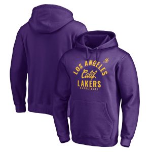 Los Angeles Lakers Purple Hometown Collection Post Up Pullover Refined Hoodie Don't be left out! Get this stylish jersey and show your team pride.