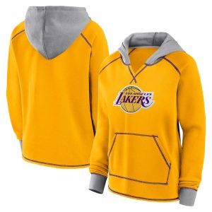 Los Angeles Lakers Superior Women's Gold Boom Pullover Hoodie Time - sensitive! Order now before the deal expires.