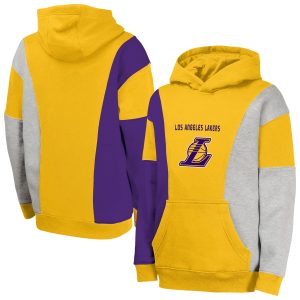 Los Angeles Lakers Youth Gold Ace In the Hole Refined Pullover Hoodie Limited stock! Be quick and grab this must - have jersey to support your team.