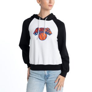 Lusso New York Knicks Fantastic Women's White Marlowe Tri Blend Raglan Pullover Hoodie Perfect fit! Order this comfortable jersey.