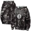 Majestic Glamorous Threads Brooklyn Nets Women's Black Burble Tie Dye Tri Blend Pullover Hoodie Last chance! Grab this awesome jersey before it's gone for good.