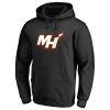 Miami Heat Black Alternate Logo Pullover Premium - grade Hoodie Experience luxury! Order this high - end jersey.