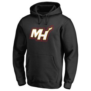Miami Heat Black Alternate Logo Pullover Premium - grade Hoodie Experience luxury! Order this high - end jersey.