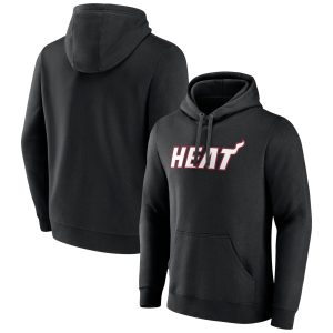 Miami Heat Superior Black Wordmark Team Logo Pullover Hoodie Exclusive design! Own a jersey like no other.