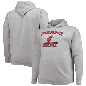 Miami Heat Heathered Distinguished Gray Big & Tall Heart & Soul Pullover Hoodie Perfect fit! Order this comfortable jersey.