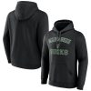 Milwaukee Bucks Black Victory Arch Pullover Hoodie High - quality Customizable! Personalize this great jersey.