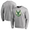 Milwaukee Bucks Heathered Gray Exquisite Primary Logo Sweatshirt Customizable! Personalize this great jersey.