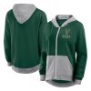 Milwaukee Charming Bucks Women's Hunter Green Hit It French Terry Full Zip Hoodie Team spirit! Show it off with this awesome jersey.
