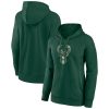 Milwaukee Bucks Women's Hunter Green Team Primary Logo Prime Pullover Hoodie Flash sale! Snag this great jersey at a discounted price.