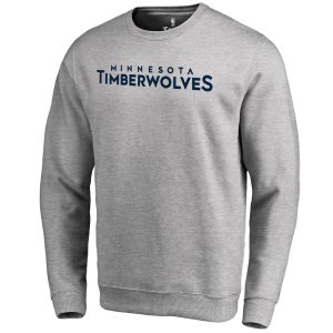 Minnesota Timberwolves Superb Heathered Gray Wordmark Pullover Sweatshirt Experience luxury! Order this high - end jersey.