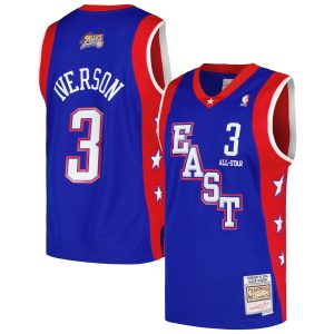 Mitchell & Luxurious Ness Allen Iverson Eastern Conference Royal Hardwood Classics 2004 NBA All Star Game Swingman Throwback Jersey New arrival! Check out this fresh and exciting jersey.