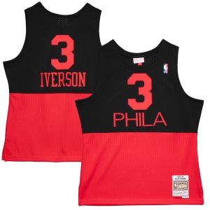 Mitchell & Phenomenal Ness Allen Iverson Philadelphia 76ers Black 2003/04 Hardwood Classics Reload 2.0 Swingman Jersey Exclusive design! Own a jersey like no other.