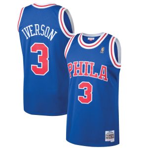 Mitchell Admirable & Ness Allen Iverson Philadelphia 76ers Royal 1996/97 Hardwood Classics Swingman Jersey Exclusive design! Own a jersey like no other.