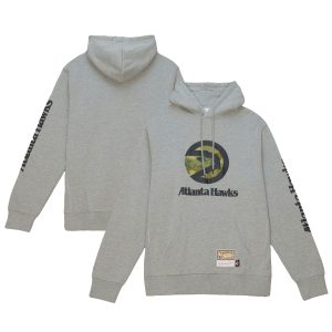 Mitchell & Ness Atlanta Hawks Gorgeous Heather Gray Hardwood Classics Ghost Camo Pullover Hoodie Trending now! Grab this hot jersey while you can.
