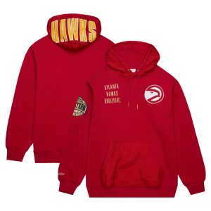 Mitchell & Ness Atlanta Hawks Red Team OG 2.0 Gorgeous Vintage Logo Fleece Pullover Hoodie For a short time only! Don't miss out on this fantastic jersey.