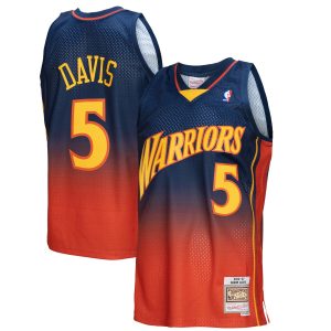 Mitchell & Ness Baron Davis Golden State Warriors Navy/Orange 2006/07 Hardwood Classics Fadeaway Swingman Player Jersey Superior Authentic look! Wear this genuine jersey.