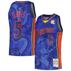 Mitchell & Ness Baron Davis Golden State Warriors Royal 2006/07 Hardwood Classics Asian Heritage 6.0 Stunning Swingman Throwback Player Jersey Retailers